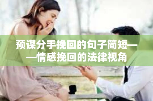 预谋分手挽回的句子简短——情感挽回的法律视角