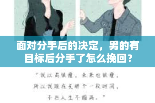 面对分手后的决定，男的有目标后分手了怎么挽回？