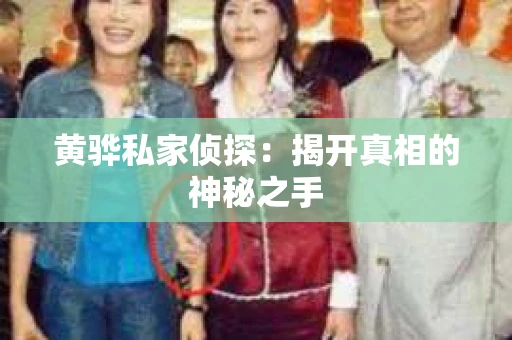 黄骅私家侦探：揭开真相的神秘之手