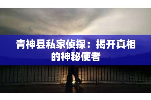 青神县私家侦探：揭开真相的神秘使者