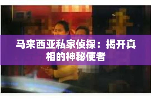 马来西亚私家侦探：揭开真相的神秘使者