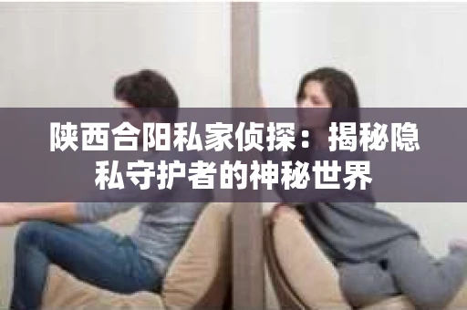 陕西合阳私家侦探：揭秘隐私守护者的神秘世界