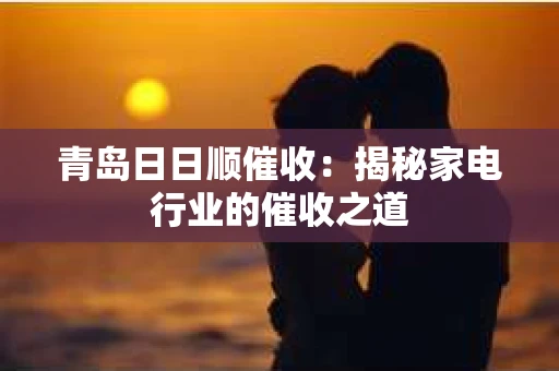 青岛日日顺催收：揭秘家电行业的催收之道
