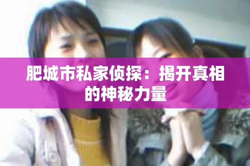 肥城市私家侦探：揭开真相的神秘力量