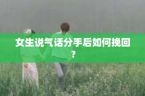 女生说气话分手后如何挽回? 女生说气话分手后如何挽回?