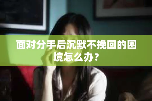 面对分手后沉默不挽回的困境怎么办? 面对分手后沉默不挽回的困境怎么办?