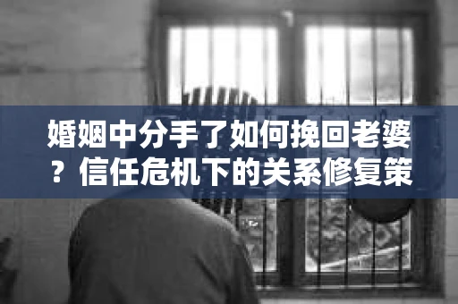 婚姻中分手了如何挽回老婆？信任危机下的关系修复策略